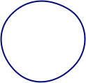 Navy blue circle