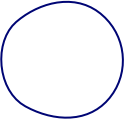 Navy blue circle